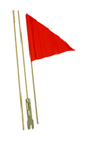 SAFETY FLAG  3 Pieces, 60"/1.5m Length, Fibreglass  ORANGE