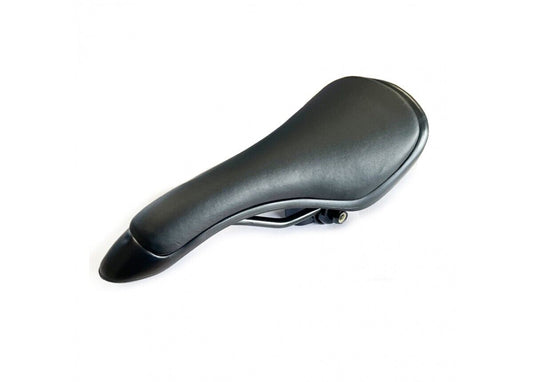 SADDLE  BMX, No logo, 120mm x 265mm, Vinyl Top, BLACK,  Quality Velo manufactured product