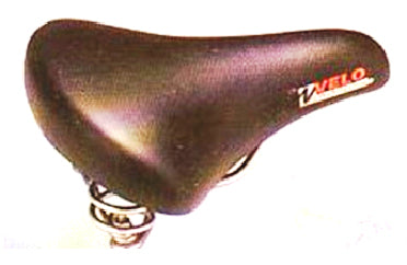 Saddle, Ladies, Emerald Top with Gel, Websprings and Coils, BLACK, 230 x 250Lmm