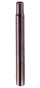 SEATPOST STRAIGHT 25.4MM X 400MM STEEL - BLACK