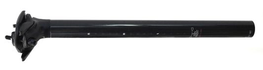 SEATPOST,  Dual Bolt, 27.2 x 350mm, Carbon Fibre, GLOSS BLACK - (15mm Offset)