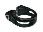 SEAT POST CLAMP  31.8  Alloy with Lip, BLACK