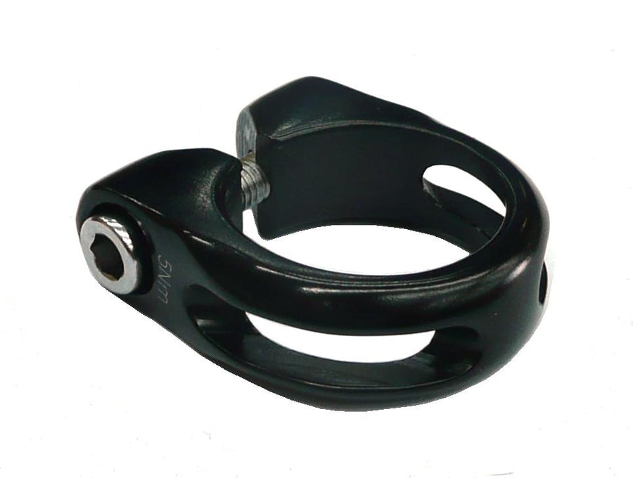 SEAT POST CLAMP  31.8  Alloy with Lip, BLACK