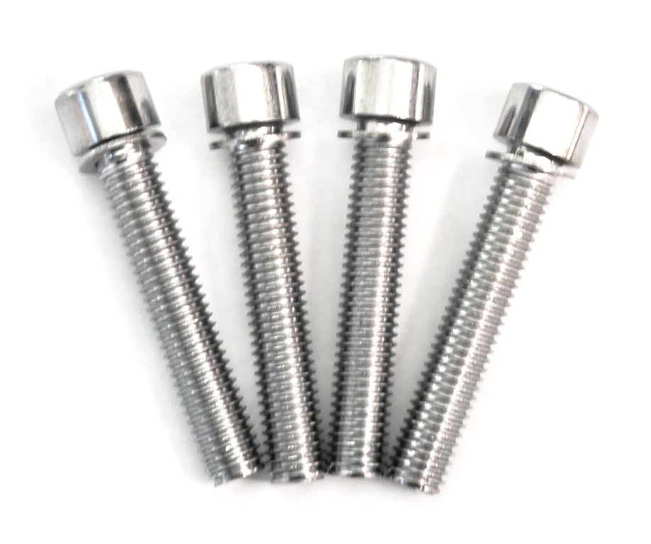 SEAT POST BOLT  M8, 45mm, Allen Key Type, For Micro Adjust, Full Threaded, C.P.  (Bag 4)