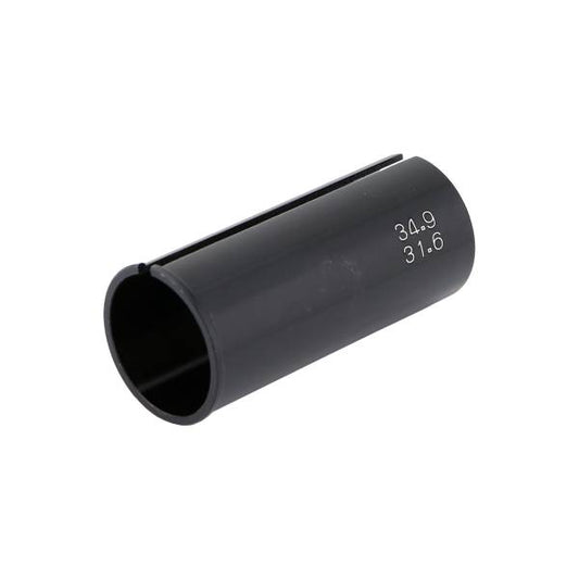 Seatpost sleeve or shim, Alloy,  for 31.6mm post to fit 34.9mm L;60mm BLACK