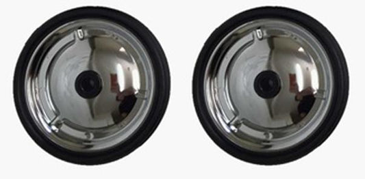 Spare Training Wheels, for 12" , Steel wheels, black tyres,100mm, 2/set