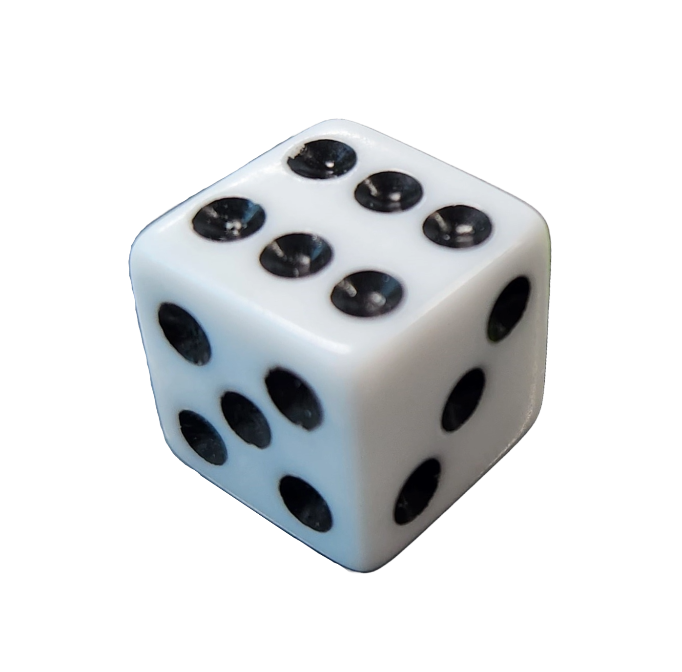 Valve Cap WHITE Dice 14mm A/V