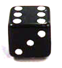 VALVE CAP  DICE BLACK, 15mm CB-290