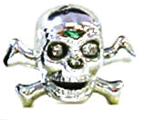 VALVE CAP SKULL SILVER NZ-KULO