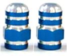 Valve Cap BLUE Alloy Nut