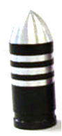 ALVE CAP  Bullet, Schrader, BLACK NZB-3