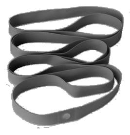 Rim Tape, Nylon, 700C BLACK 18mm X 0.5mm, Pkt of 2 (BLACK)