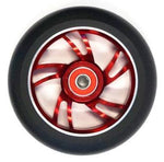Scooter Wheel, Alloy, 110mm incl abec-9 bearing, RED core, Sensational NEW DISPLAYpackaging !