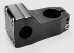 Ahead Stem for BMX  -  55mm Ext, 0 Degree, 28.6mm Dia., 22.2mm BB, Black