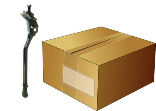 KICKSTAND  20-28 Adjustable, Centre Mount, Alloy BLACK, with extra long bolt, Box qty 10