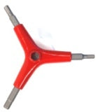 Allen key wrench 4/5/6mm, with sockets built into handle 8 & 10mm