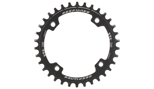 E-BIKE CHAIN RING N/W 32T x 104 BCD, For 10/11/12 Speed, Carbon steel, BLACK (Narrow Wide) (Threaded bolt hole)