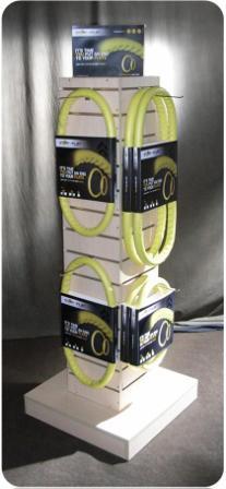 STOPAFLAT Display Stand. Stock not included.