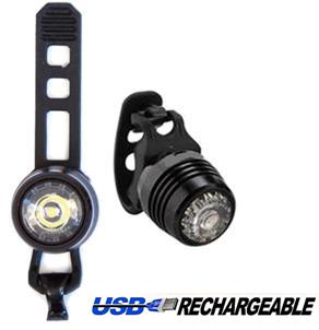 LIGHT - Front USB Light, 3 Function, Lithium USB-Rechargeable, Six20 packaging, Alloy, BLACK