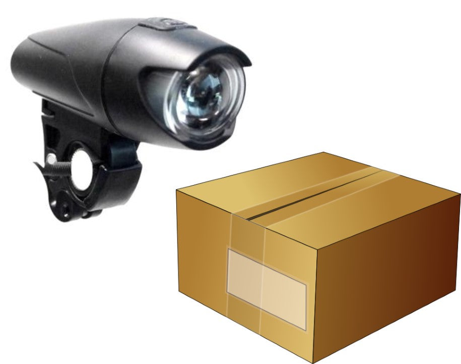 LIGHT FRONT,  2 functions, w/batts & brkt , SIX 20 hang card, BOX qty 20