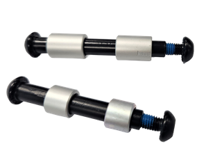 Stunt wheel hardware set for 7692/7693/7694 contains 2x rear wheel spacers 12 x8.05x16.5mm; 2 x front wheel spacers 12 x 8.05 x 10mm; 1 x front axle 54mm; 1 x  rear axle 62mm