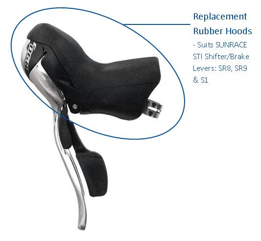 Rubber HOODS for SUNRACE STI Shifter & Brake Lever Combo's, SR8, SR9, S1