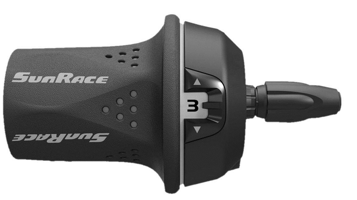 Twist shift, ,left side,   3 speed, w/inner wire L: 1700m, gray  Quality Sunrace product