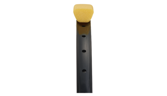 RIM PROTECTION INSERTS - size:M for 2.3"-2.5" tire + 40mm long alloy tubeless valve