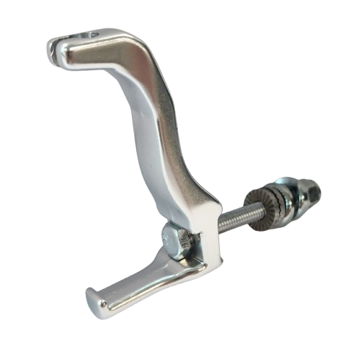 FORK CABLE HANGER - Alloy, SILVER, w/UCP nut type screw & nut w/o logo  (Sold Individually)