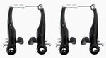 BRAKE -  V Brake Set, 101mm Arms, Alloy, Coil Spring Design, BLACK (Front & Rear)