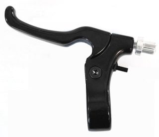 BRAKE LEVER - LEFT Caliper Brake, 2 Finger Type, Alloy, BLACK (Left Hand Only)