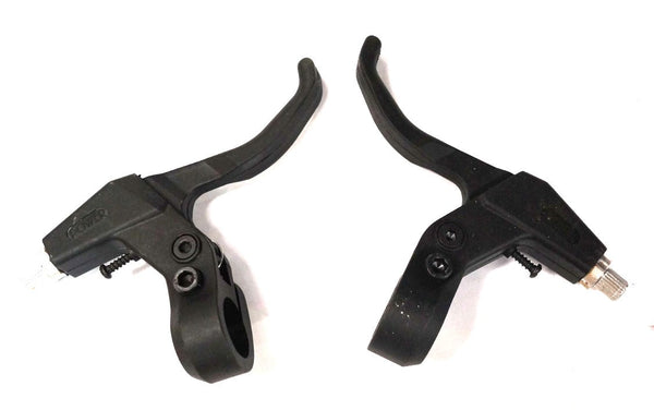 Brake levers, Resin with steel insert, BLACK (direct pull (v-Brake) 2 finger ), pair