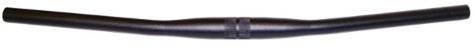 HANDLEBAR  31.8mm, 68cm Wide, Flat, 10 Deg Sweep, Butted Alloy, MTB  BLACK