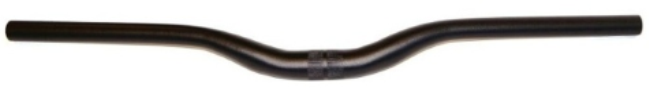 HANDLEBAR  31.8mm, 68cm Wide, 30mm Rise, 10 Deg Sweep, Butted Alloy, MTB  BLACK