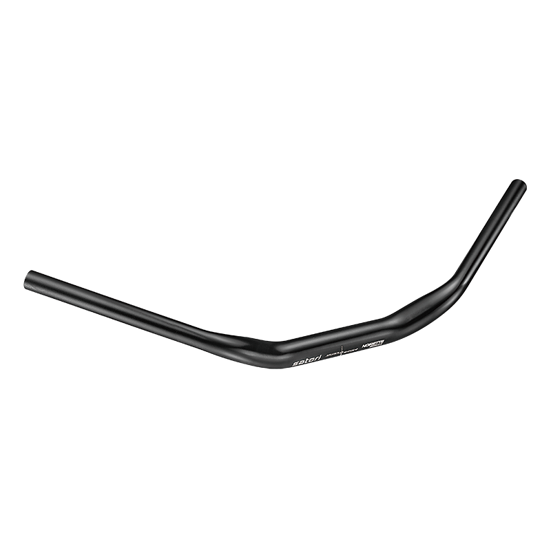 HANDLEBAR - 31.8mm Dia, 680mm wide, 40mm rise, 40 deg sweep, SATORI NOIRETTE SEAGULL, matt black