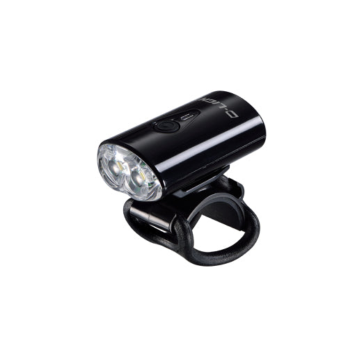 FRONT LIGHT, 4-function, 2 white LED, black, w/bracket & USB cable battery included, add item 8383 for 