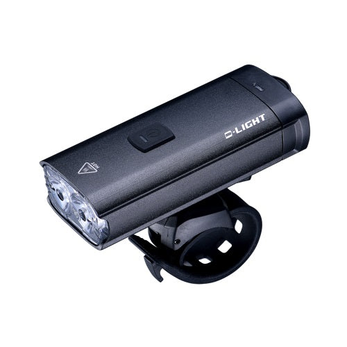 LIGHT,  Hi-Power, front, Alloy,  6 function, 1100 Lumen, w/USB recharge, w/2 mounting options - under computer or seperate h/bar mount, Quality D-Light product