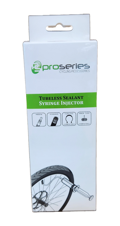 Sealant Syringe - can be applied to A/V & F/V, (Includes valve core remover) (After market packaging)