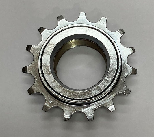 FREEWHEEL - 3/32 x 15T DICTA 'Four notch release' CNC Machined, SILVER