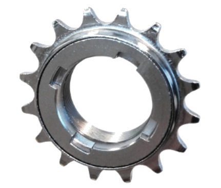 FREEWHEEL - 1/8" x 17T, DICTA "EZ-OFF" CNC Machined, SILVER