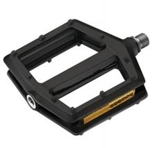 PEDALS  9/16" BMX, One Piece, Sealed Bearings, Nylon Body/Nylon Pins/Cr-mo Axle, BLACK