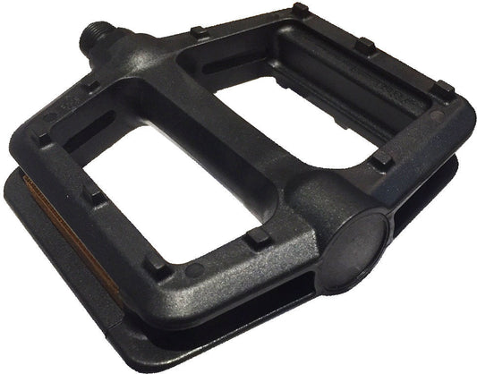 PEDALS  1/2" BMX, PP Body, Large Platform, BLACK