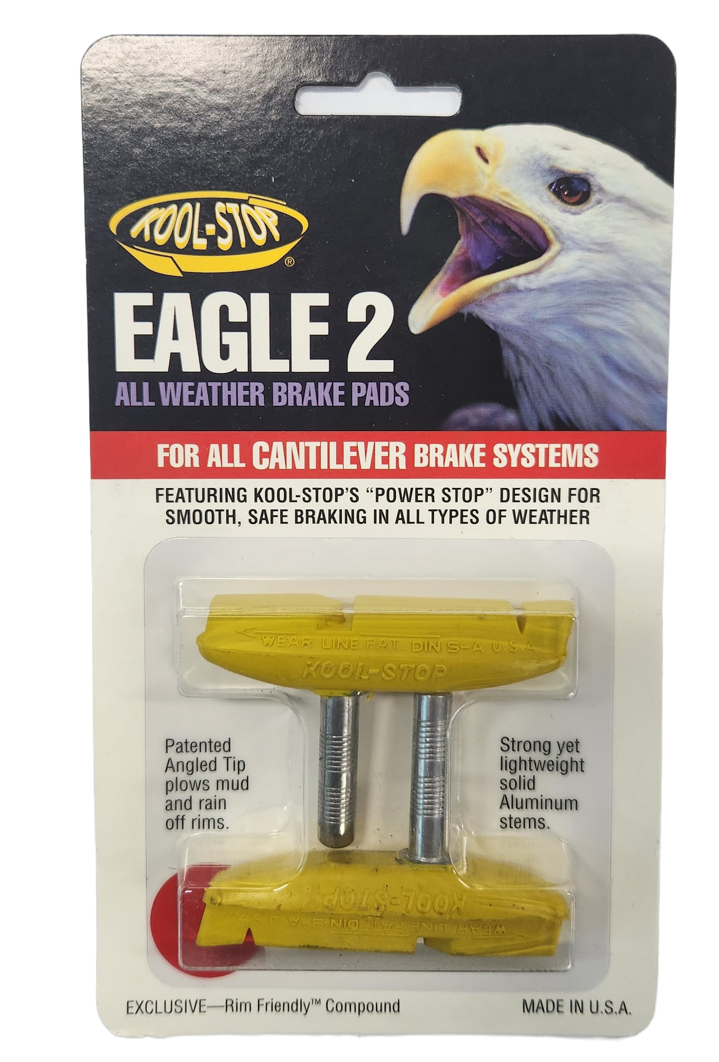 BRAKE PADS - KOOL STOP  EAGLE 2 YELLOW CANTI    KSEC2Y