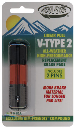 BRAKE PADS - KOOL STOP  V2 TYPE INSERT TRIPLE  COMPOUND  KSV2TR