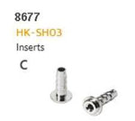 HYDRAULIC HOSE FITTING - C - HK-SH03, Brass Barb Insert For Shimano (BH59), 2.4 x 4.6 x 13mm, Suits 5mm Hose  SOLD INDIVIDUALLY