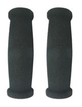 Grips ,125mm, Foam w/PVC inner, Black, Pair in sealed bag, no header card