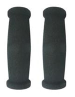 Grips ,125mm, Foam w/PVC inner, Black, Pair in sealed bag, no header card