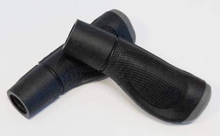 GRIPS  Dual Density Comfort Grip, Anatomical, Closed End 128mm  BLACK/GREY