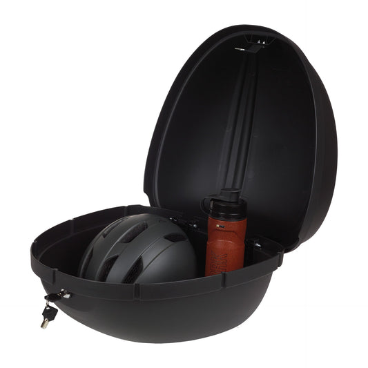 BASKET - E-CARGO Trunk, FIXED, LARGE 30 Litre capacity, Lockable ( 2 unique keys ), Weather Proof, Black, Universal fitting kit included