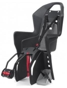 BABY SEAT - POLISPORT Koolah, Q/R (frame mount), suits 26" to 29ers with a 28mm to 40mm OD Seat Tube, 22kg weigh limit, 3 Point Safety Harness, Additional Security Belt, Dark GREY/SILVER